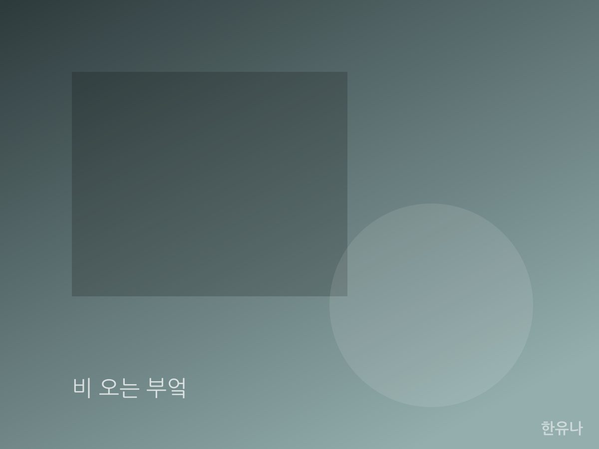 비 오는 부엌